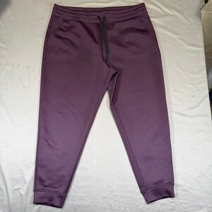 32 Degrees Heat Joggers Womens XL Purple Drawstring Stretch Athletic Loungewear